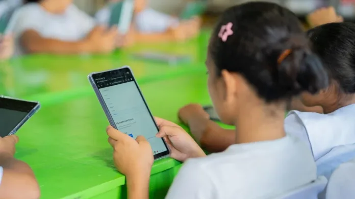 A young learner works on digital lessons using a tablet at Paradise Embac Elementary School in Davao City on Tuesday, July 28, 2026. The equipment distribution, sponsored by Alsons Dev, aims to bring interactive educational tools to students in Geographically Isolated and Disadvantaged Areas (GIDA). (Supplied Photo)