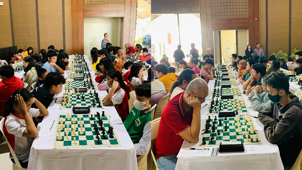 MIND GAMES AT AMORAP: Junior chess competitors study their boards during Round 2 of the Challenger Division at the 6th ASEAN+ Individual Chess Championships held at the Aquamarine Park (AMORAP) in Misamis Occidental. Co-hosted by the municipalities of Sinacaban and Ozamiz City, the international tournament brought together top youth players from across the region to compete in classical and rapid formats. (Photo courtesy of National Chess Federation of the Philippines)