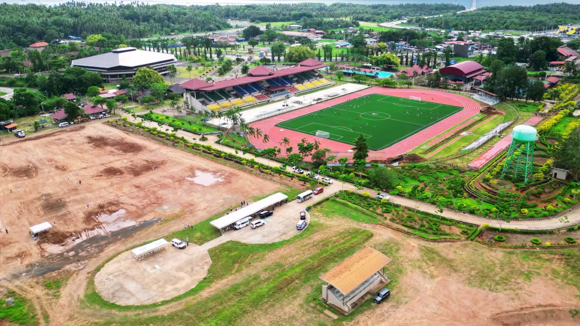 The Mindanao Civic Center Sports Complex in Tubod, Lanao del Norte, pictured from above, serves as the main venue for the upcoming Mindanao Youth Games in March 2027. Provincial leaders, led by Rep. Imelda “Angging” Quibranza-Dimaporo, are utilizing the sports festival to showcase world-class facilities while promoting Lanao del Norte as a premier sports, peace, and tourism destination in Northern Mindanao. (Photo courtesy of Province of Lanao del Norte)