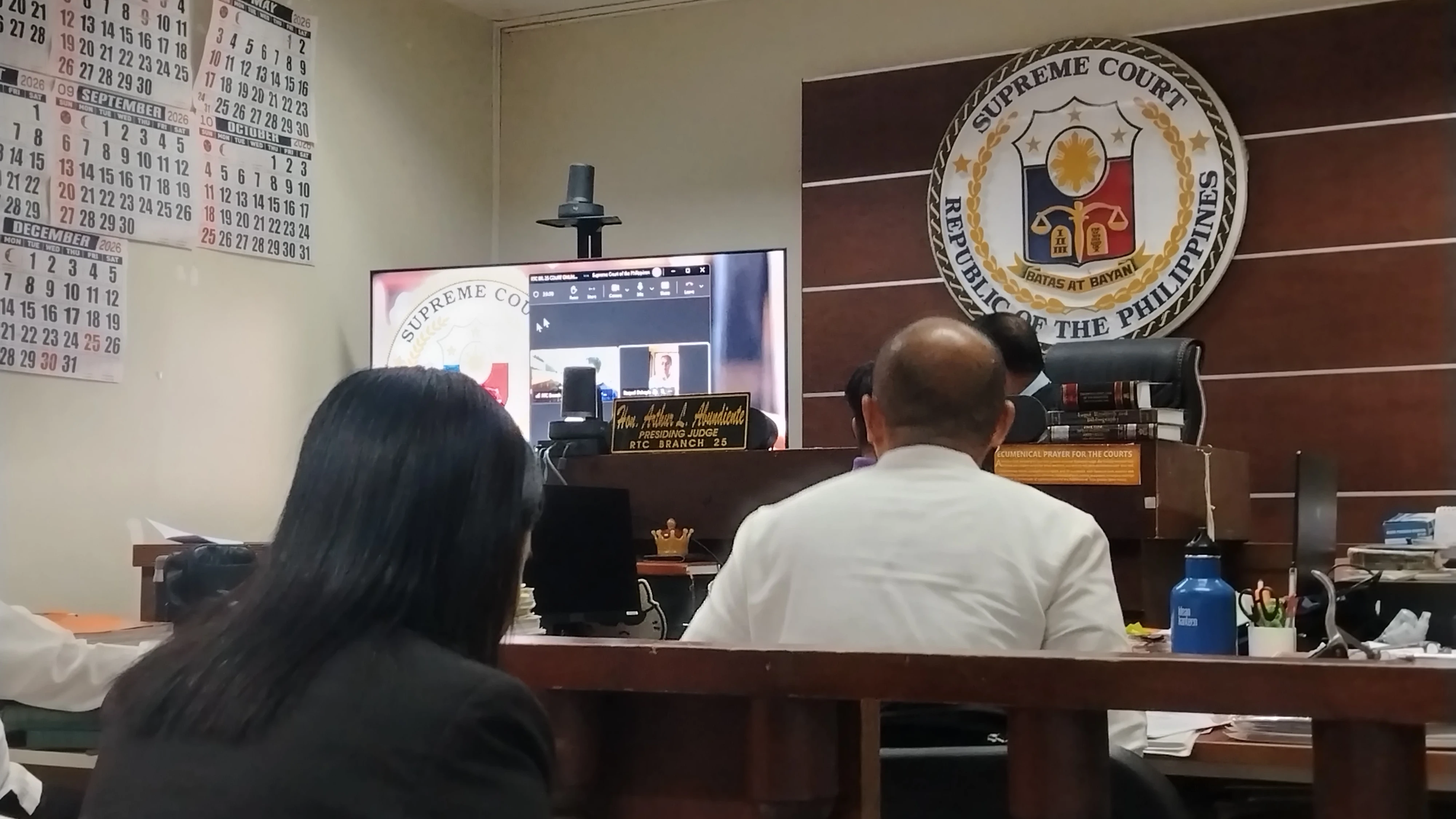 ACQUITTED. Four former NPA rebels leave the Regional Trial Court Branch 25 in Cagayan de Oro City after being acquitted following a six-year trial in the first IHL case filed in Mindanao.
