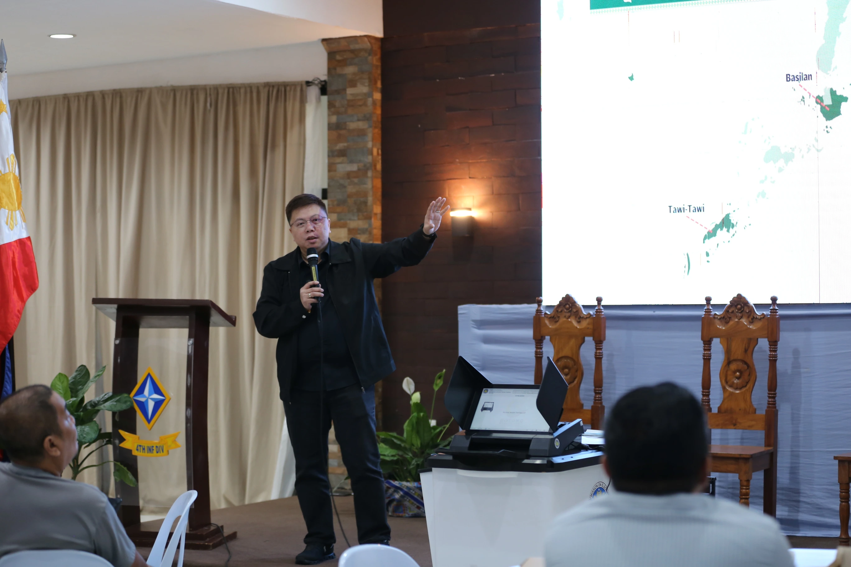 VOTER EDUCATION. Commission on Elections spokesperson Lawyer John Rex Laudiangco discusses efforts to prepare BARMM voters for the Sept. 14 First Parliamentary Elections during a media briefing in Cagayan de Oro City. The campaign covers the parliamentary system, voting procedures, vote-counting machines, and election-related misinformation. (Photo courtesy of JAKA/PIA-10)
