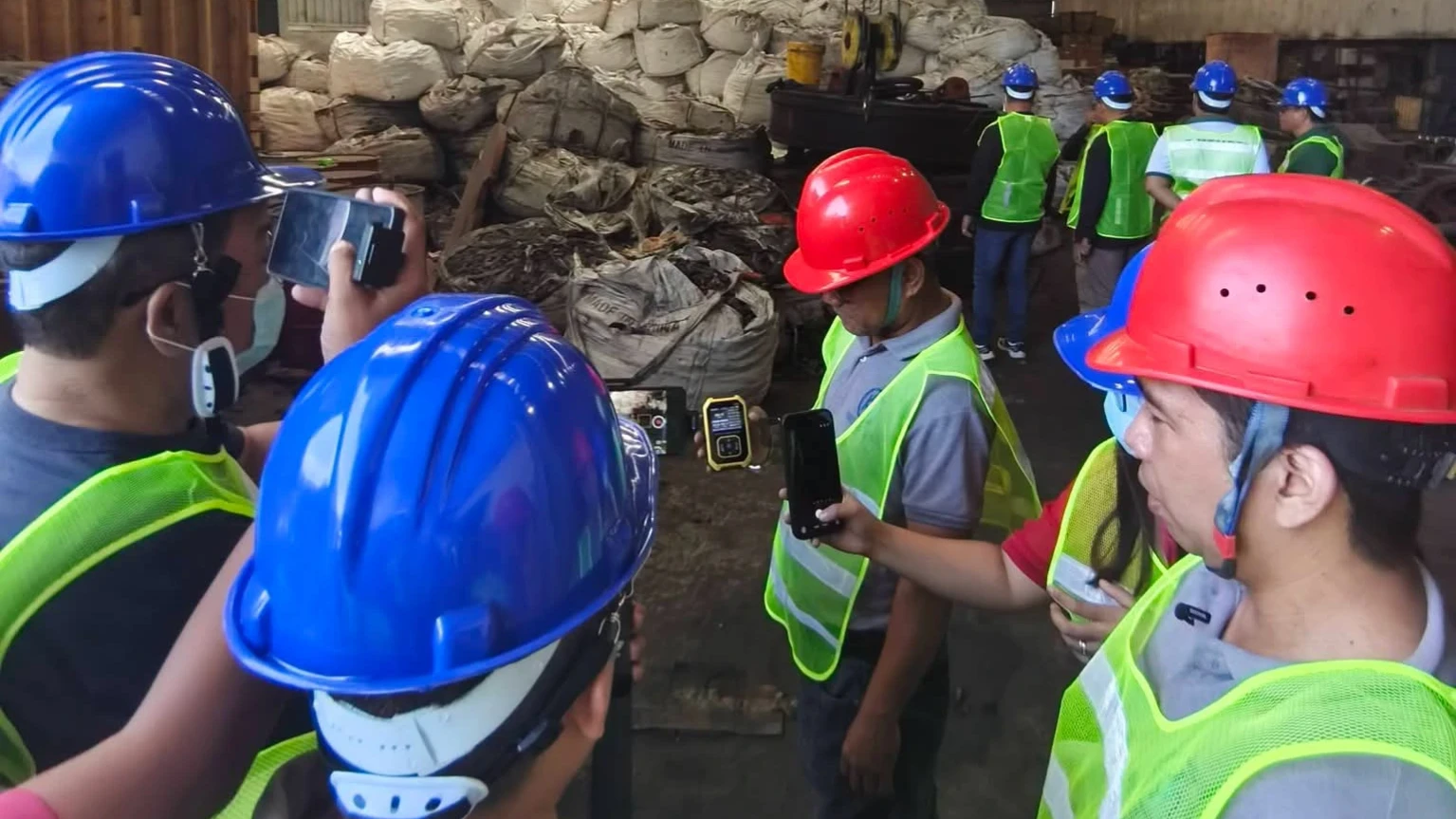 STEEL PLANT CLEARED: Members of the Villanueva Local Government Unit's Joint Inspection and Assessment Team (JIAT) inspect Keim Hing Steel Corp. in Sitio Kirahon, Barangay San Martin, Villanueva, Misamis Oriental, on Aug. 26. The LGU reported finding no operational irregularities during the visit, which came amid the national government's intensified compliance monitoring of steel manufacturing plants across the country. (Photo courtesy of MisOr Radyo)