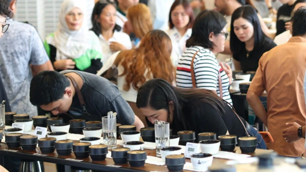 COFFEE SHOWCASE | Judges and industry buyers evaluate coffee samples during the Southeast Asia Green Coffee Competition in Valencia City, held alongside the Bukidnon Coffee Festival on May 29–31, 2026, highlighting local coffee for wider markets. (Photo courtesy of SEA Green Coffee)