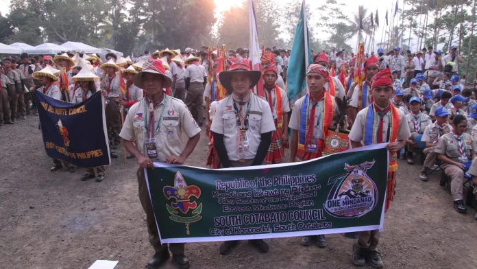 South Cotabato Council delegates join 4,500 participants at the 7th One Mindanao Scout Jamboree hosted at Camp Obedencia in Barangay Pendulonan, Lala, Lanao del Norte. Organized by the Boy Scouts of the Philippines (BSP) alongside Lanao del Norte Gov. Mohamad Khalid Q. Dimaporo and DepEd-10 Regional Director Dr. Ruth L. Fuentes, the event highlighted youth leadership and environmental conservation. (Photo courtesy of PIA)