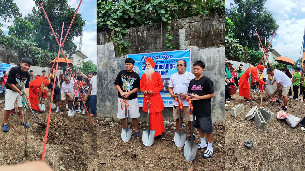 AMSAI-Cabantian Sports and Athletics Department breaks ground on Bahay ni Rene in Davao City on Sept. 14, 2026. Honoring youth basketball player Rene “Bobet” Clert Baterbonia, the facility will house varsity athletes under the guidance of Dr. Vicky Bantillo, Carles Lie Geloca, Emelyn Iaturgo, Janelle Estrada, and coaches Ruel Abellera and Plebee Mangua. (Photo courtesy of AMSAI-Cabantian Sports & Athletics Department)