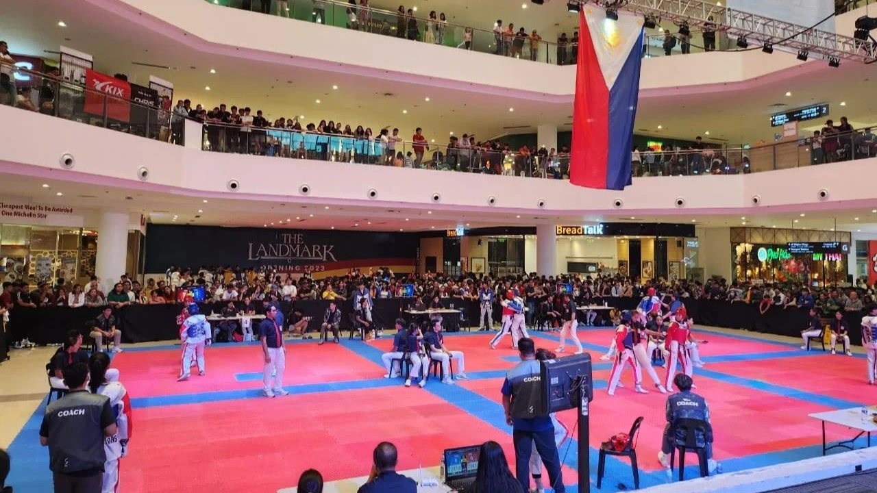 Competitors battle across multiple mats during the Philippine Taekwondo Association Best of the Best Taekwondo Championships on 2023. (File photo courtesy of Philippine Taekwondo Association)