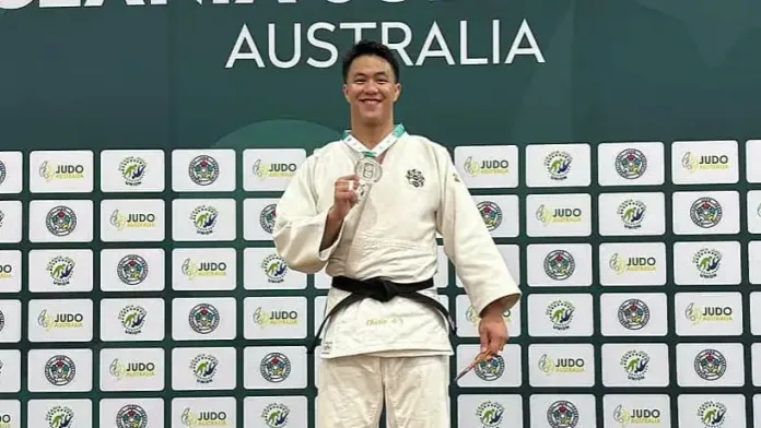 Davao City native Chino Sy Tancontian captures gold at the 2026 Perth International Open at the Gold Netball Centre in Western Australia. Supported by the Philippine Olympic Committee and Philippine Sports Commission, the judoka was also named Male Sports Hero of the Year in Davao City ahead of the 20th Asian Games in Aichi-Nagoya, Japan. (Photo courtesy of the Philippine Olympic Committee)
