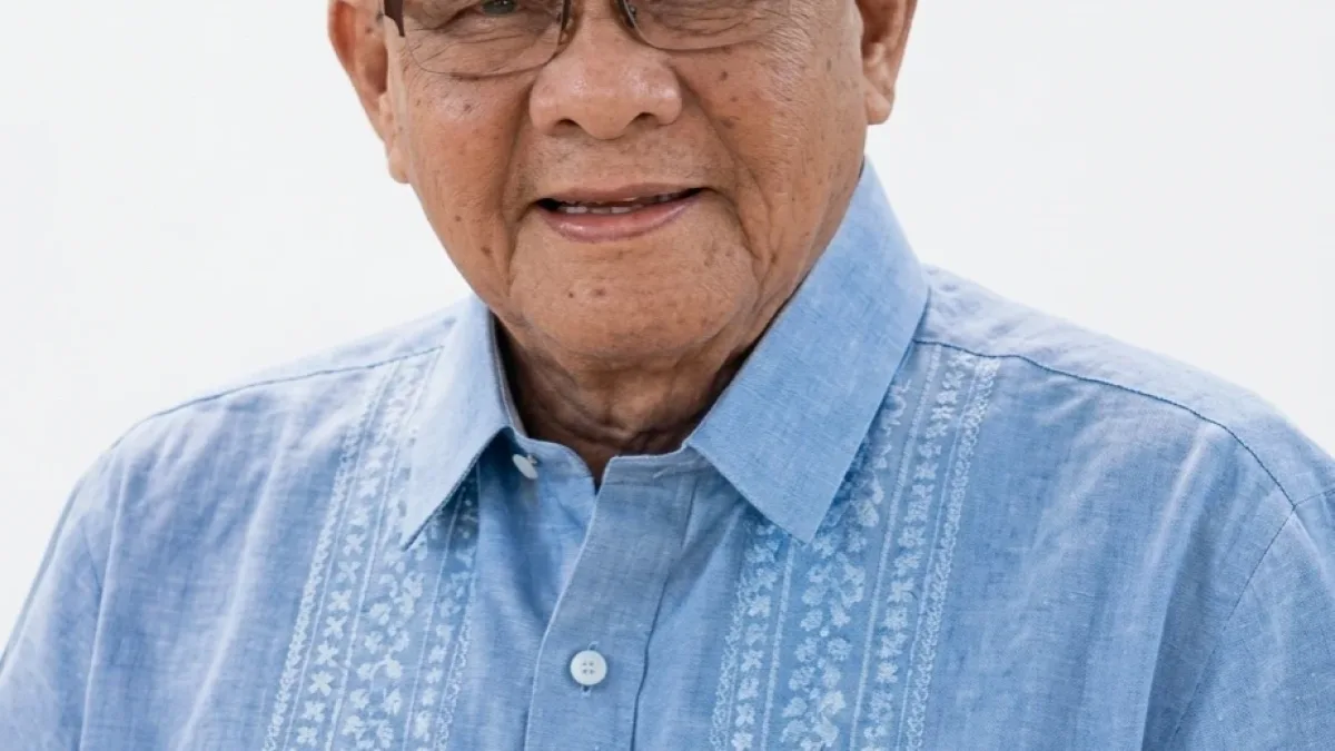 Portrait of the late Atty. Gregorio A. Pizarro, veteran Philippine labor lawyer, law professor, and founder of the Federation of Democratic Labor Organization (FDLO)