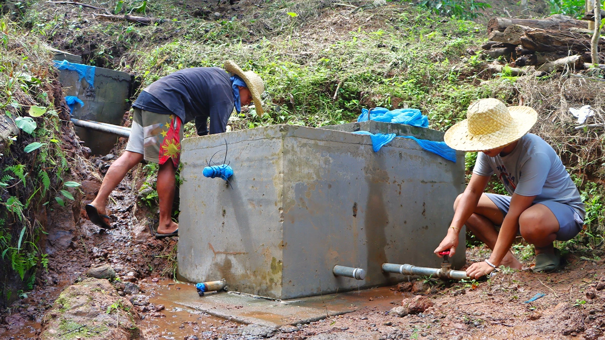 UPGRADED WATER SYSTEM. An improved water system is set to provide cleaner, more reliable water to about 2,000 residents of far-flung Barangay Bal-ason in Gingoog City, with support from the International Committee of the Red Cross (ICRC). (Photo supplied)