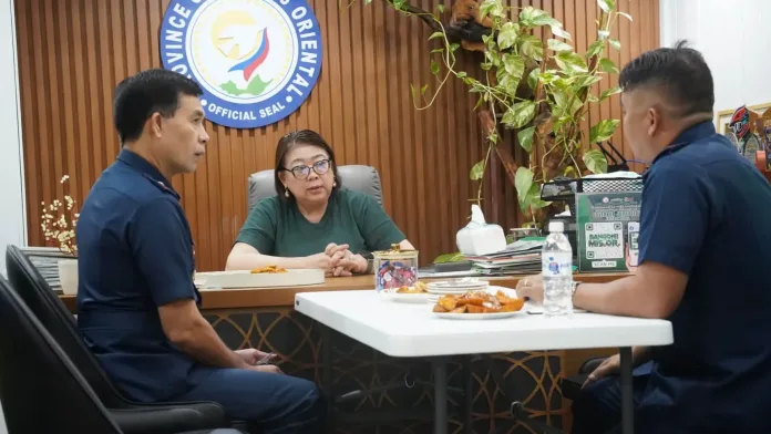 PRO-10 Regional Director PBGen. Nestor C. Babagay Jr. and Misamis Oriental Police Provincial Director PCol. Al M. Abanales visit Governor Juliette T. Uy at the Provincial Capitol in Cagayan de Oro City. The Sept. 11, 2026 courtesy call focused on PNP "back to basics" training, juvenile curfew enforcement, and police-LGU partnerships across Misamis Oriental. (Photo courtesy of Misamis Oriental Information Office)