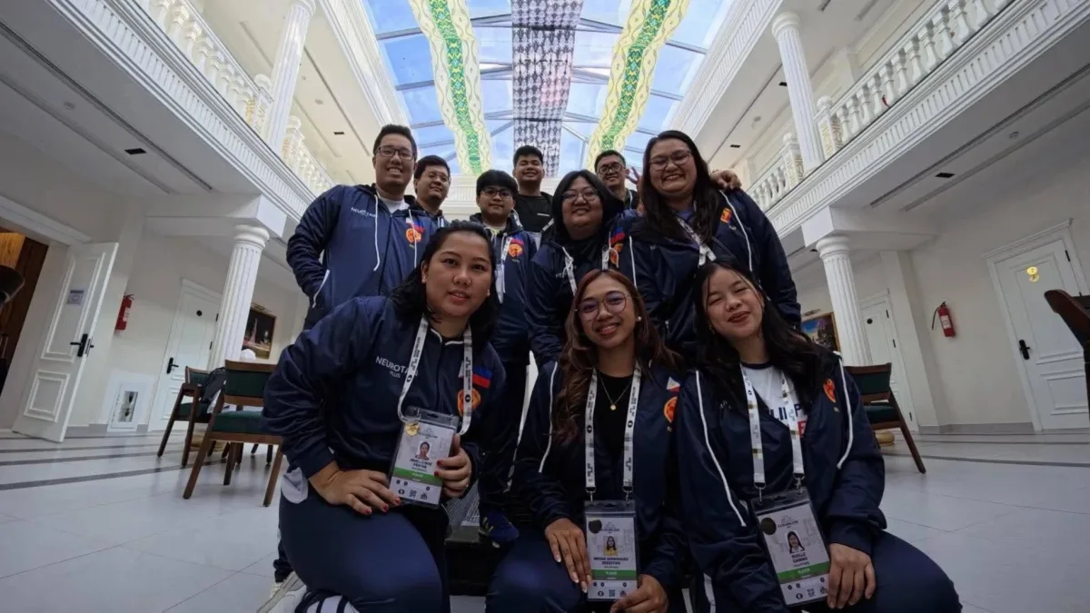 Team Philippines chess delegation at the 46th FIDE World Chess Olympiad at the Silk Road International Exhibition Centre in Samarkand, Uzbekistan. The team includes Cagayan de Oro's WIM Ruelle Canino, WGM Janelle Mae Frayna, and officials preparing for the 7th ASEAN Individual Chess Championships in Misamis Occidental, Northern Mindanao. (Photo courtesy of Mhage Sebastian & Jerzon Sebastian)