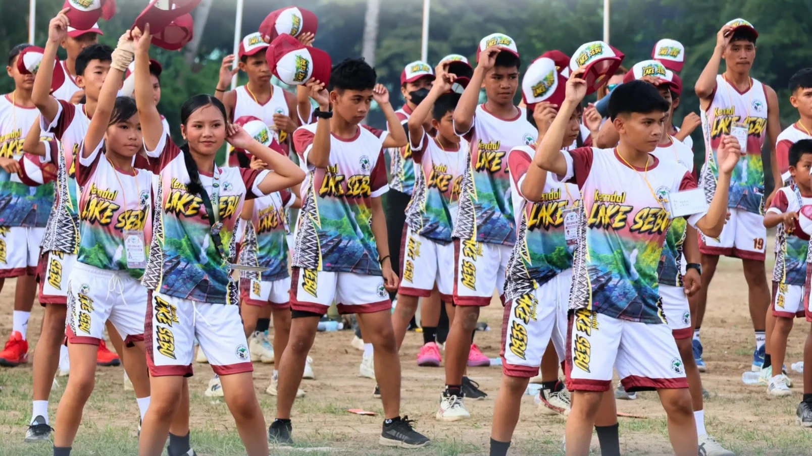 Student-athletes from Lake Sebu participate in the 2026 South Cotabato Provincial Athletic Association (SCPAA) Meet opening ceremony at Norala Central Elementary School Oval Field. Led by DepEd Division of South Cotabato officials, the multi-day tournament brings together athletes from 10 municipalities. (Photo courtesy of DepEd RXII SDO South Cotabato)