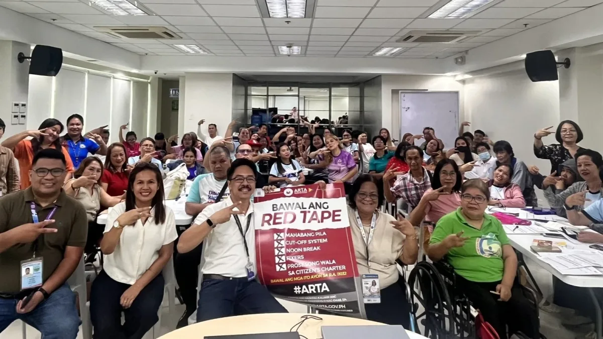 Leaders of PWD organizations and officials sign up for the Anti-Red Tape and Abuse Auxiliary (ARTA-X) initiative during a CAFEDPA meeting in Cagayan de Oro City.